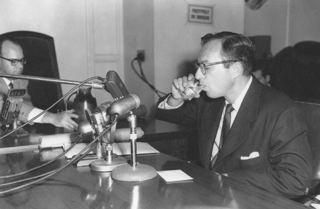 Foreman testifying before HUAC, 1951